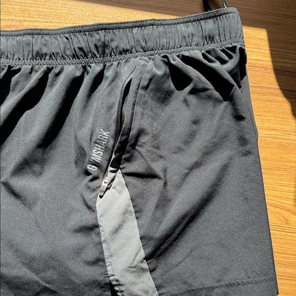 Gymshark Charcoal Athletic Men's Shorts - Picture 4 of 4